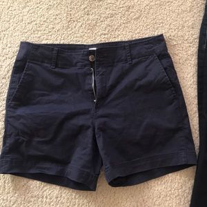 Navy Cotton Gap shorts